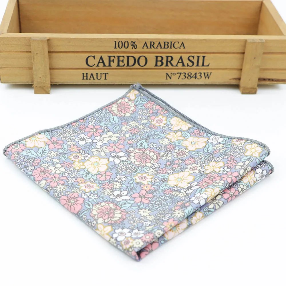 Kids Handkerchief Scarves Vintage Cotton Hankies Men's Pocket Square Children Dog Duck Animal Fruit Handkerchiefs