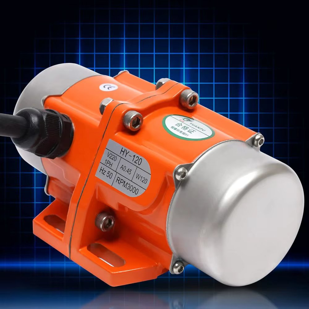 1 Phase Vibrator 120 W Vibration Motor 3000 rpm Asynchronous Vibration Motor for Electricity Construction Coal Mining Metallurgy