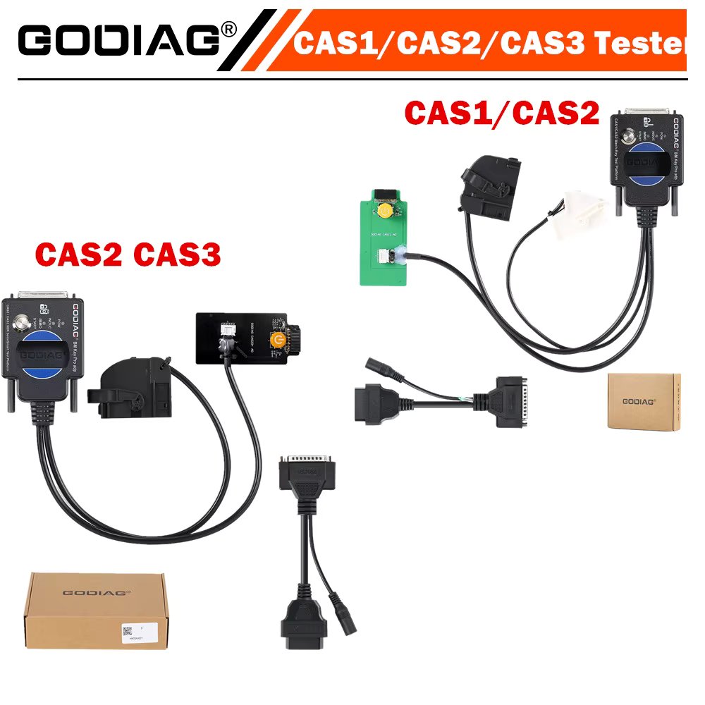 GODIAG for BMW CAS1 CAS2 CAS3 SER Semi Smart Test Platform Detect CAS & Key Synchronization Solder-free Matching CAS Data Read