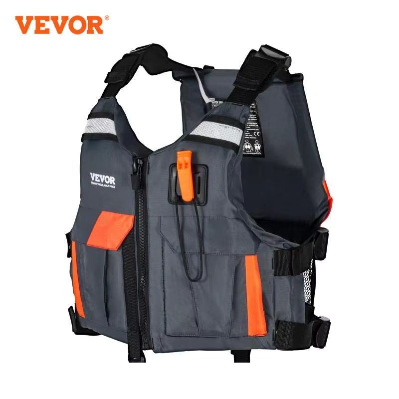 VEVOR Life Vest for Watersports (PFD), Men & Women S/M/L/XL, Waterproof Nylon & 80N/85N/96N/110N Buoyancy for Any Water Activity