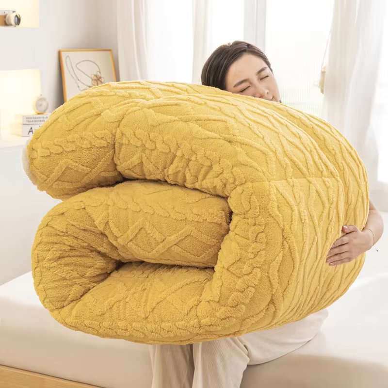 New Thick Winter Warm Blanket for Bed Artificial Lamb Cashmere Weighted Blankets Soft Comfortable Warmth Quilt Comforter