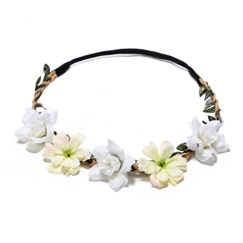 Hawaiian Wreath Bride And Fairy Simulation Starry Sky Flower Headwear Children's Photo Hair Accessories And Headbands