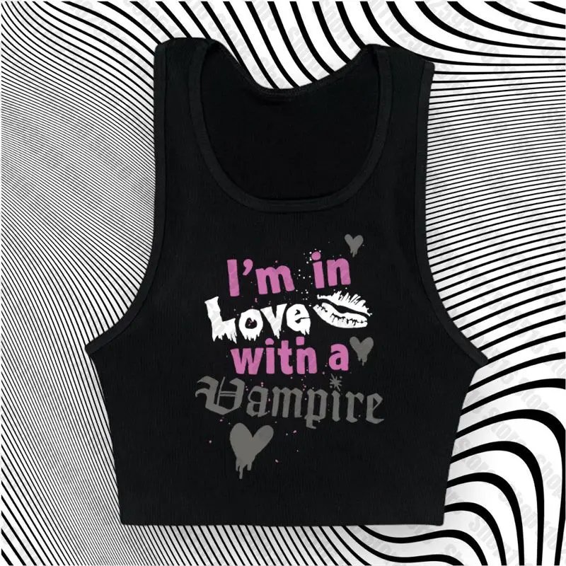 Gothic Clothes for Women Crop Top Woman Female Clothing Trashy Y2k 2000s Tops Harajuku Tanks & Camis Women's Corset Emo Cropped