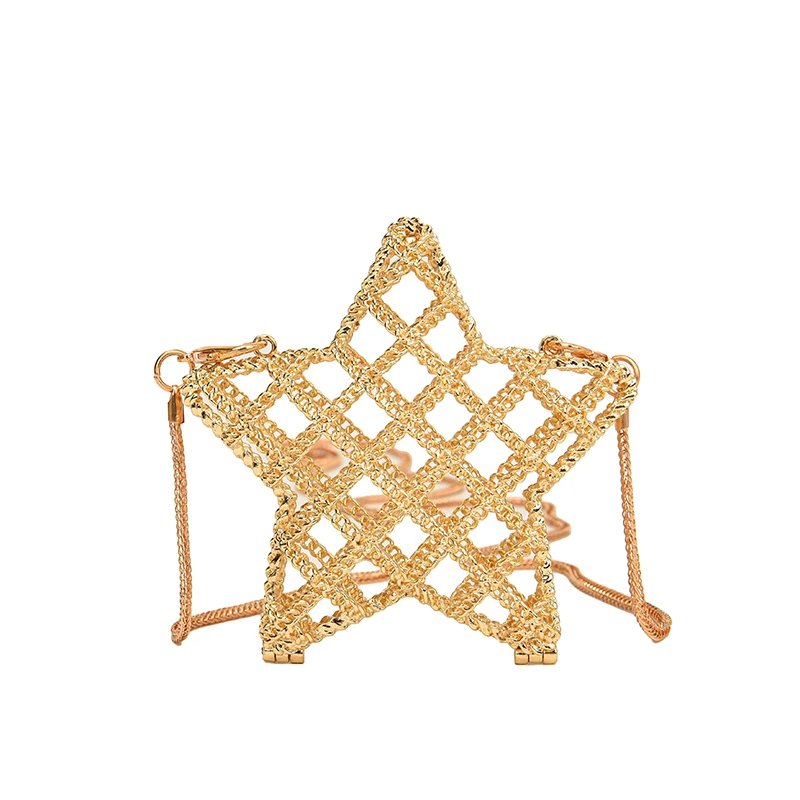 Gold shoulder bag