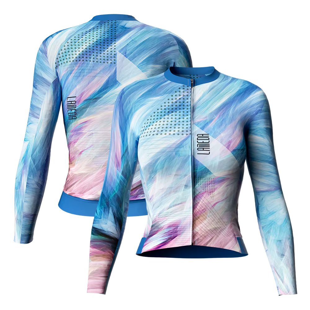 LMEDA BETA + Level Long-sleeved Dizzer Riding Ware 23SSZ512 (Women's Pico Blue)