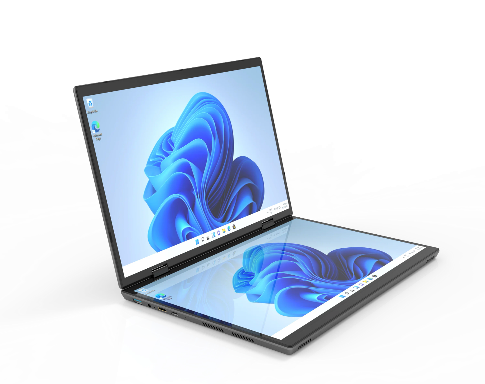 CRELANDER 14 "10.5"Yoga Laptop Intel 12th Gen N95 Processor M2 SSD 2K Dual Touch Screen Laptop Computer With Handwriting Mini PC