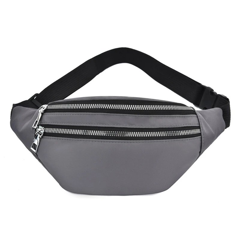 Waist Bag Women Fanny Pack Oxford Female Hip Bum Bag Men Banana Bag Women`s Belt Pocket Ladies Belly Money Pouch Fashion Purse