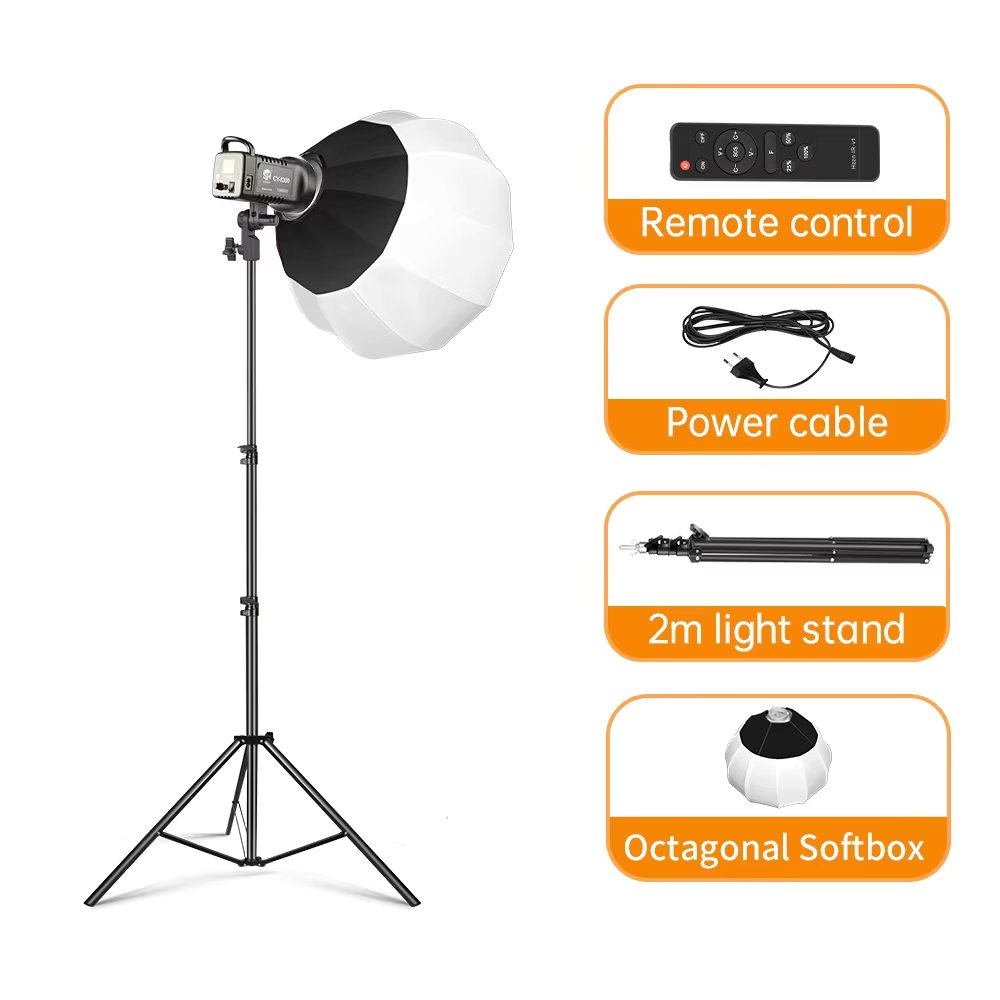 65cm Globe Lantern Softbox Bowens Elinchrom Mount Quick Ball Diffuser Ring Soft Light Modifier for Film-Making Video Shoot Flash