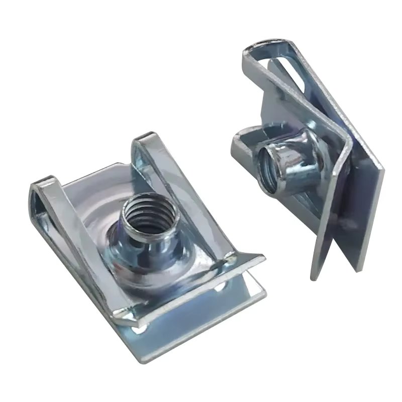 10pcs U Type Clips with Thread M6 M5 M4 M8 8mm 5mm 6mm 4mm Reed Nuts for Car Motorcycle Scooter ATV Moped