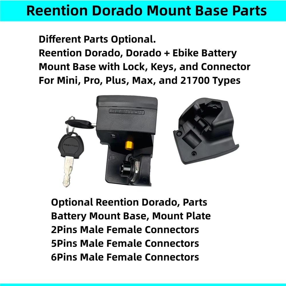 Reention Dorado Battery Connector Plug Reention Dorado Mini Pro Plus Max 21700 Battery Mount Base Bottom Battery Connector Plug