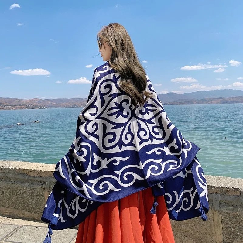 Best Seller 60 Design 90x180CM Beach Sunscreen Scarve Bikini Shawl Sarong Wrap Scarf Women Brazilian Swimsuit Bathing Cover-ups