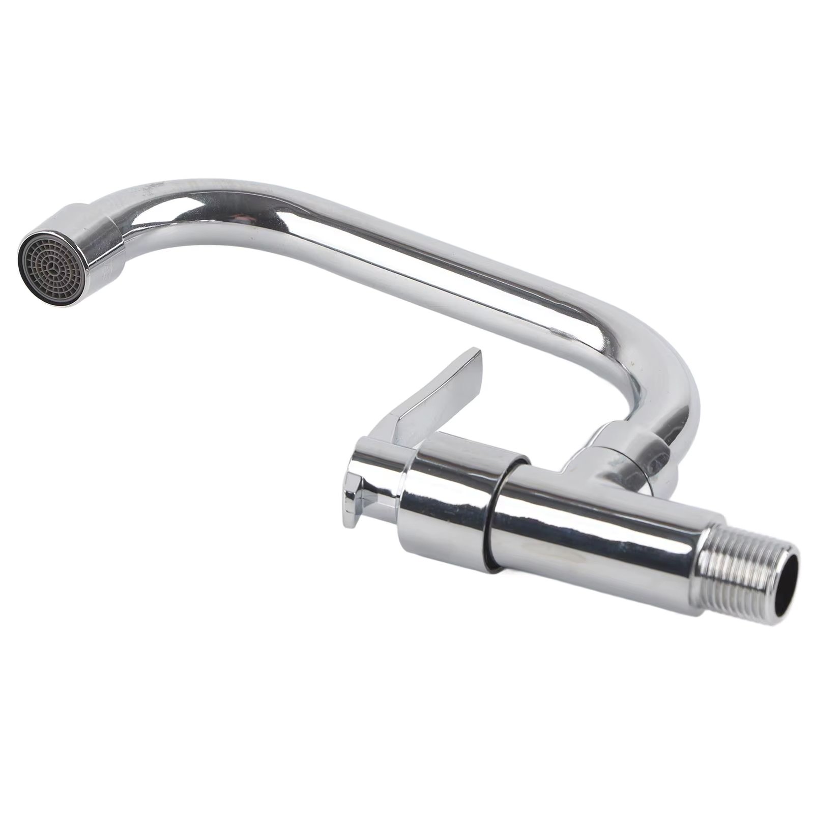 Universal G1/2 Inch Wall-Mounted Kitchen Faucet - Single Cold Water Tap with Handle for Efficient Sink Use