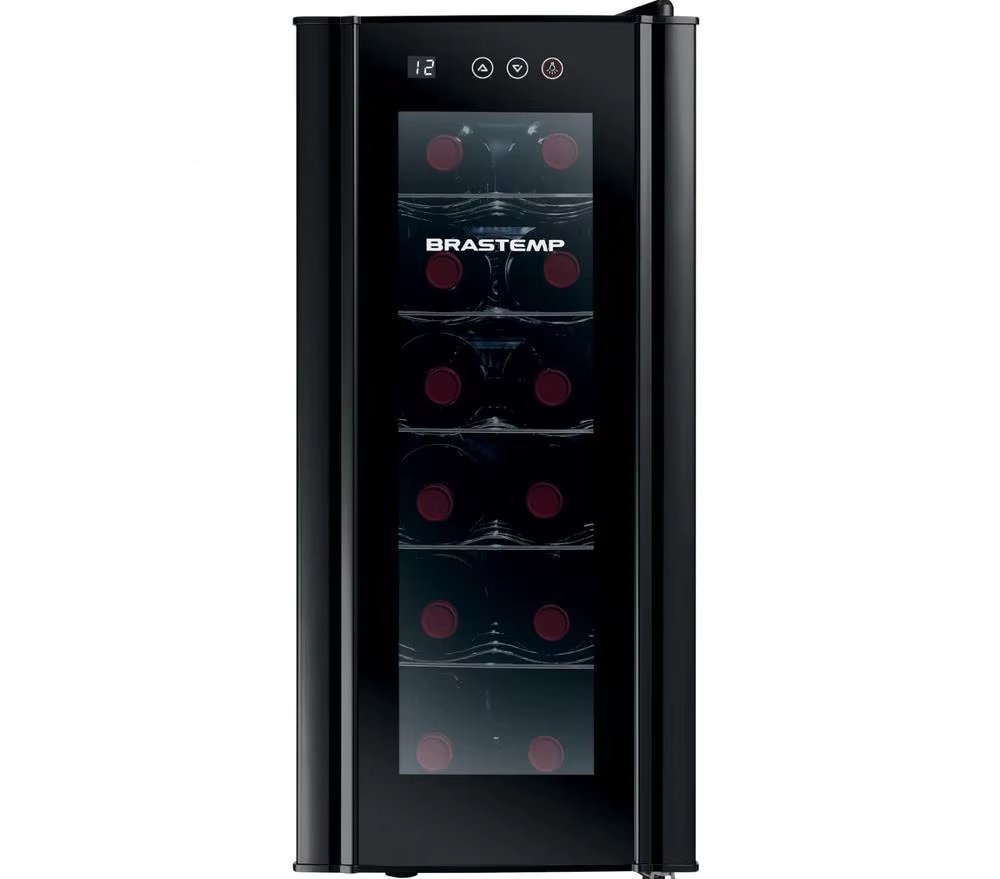 Brastemp 12 Bottles with Touch Panel All Black BZC12 B Black-110V