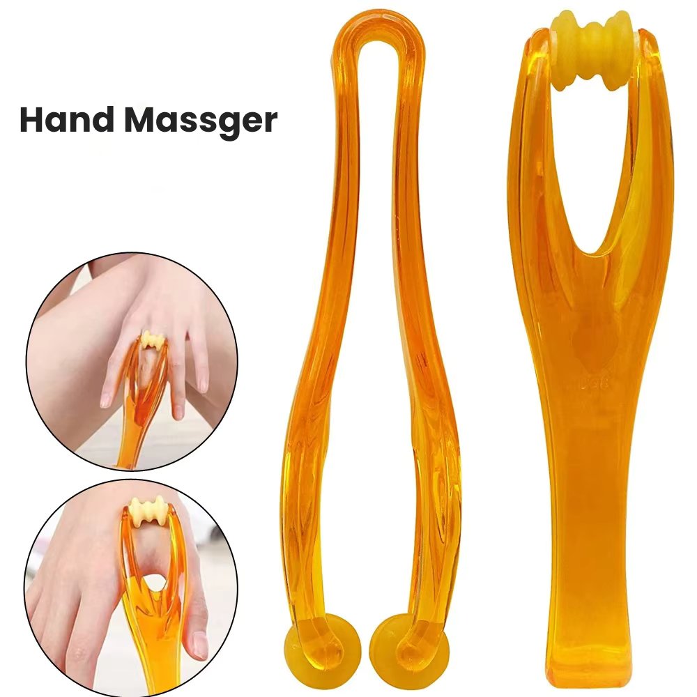 1Pc Hand Roller Massager Hand Acupuncture Points Handheld Massage Relieve Finger Fatigue Relieve Blood Circulation Massage Tool