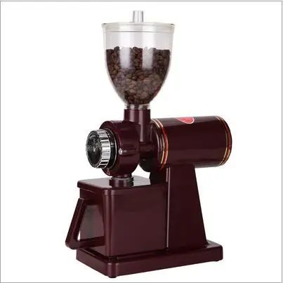 Xeoleo Electric Coffee Grinder 600N Coffee Mill Machine Coffee Bean Grinder Machine Flat Burrs Grinding Machine 100W Red/Black