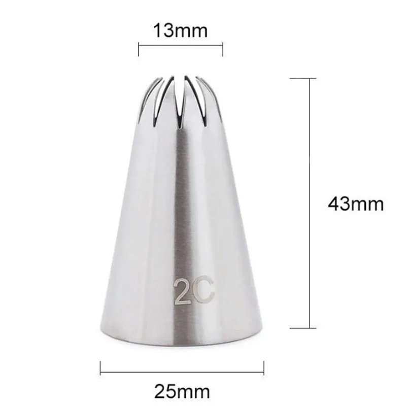 26 Styles Rose Flower Large Size Cake Nozzle Kitchen Accessories Cream Icing Piping Tips Fondant Rose Nozzle Decorating Tools