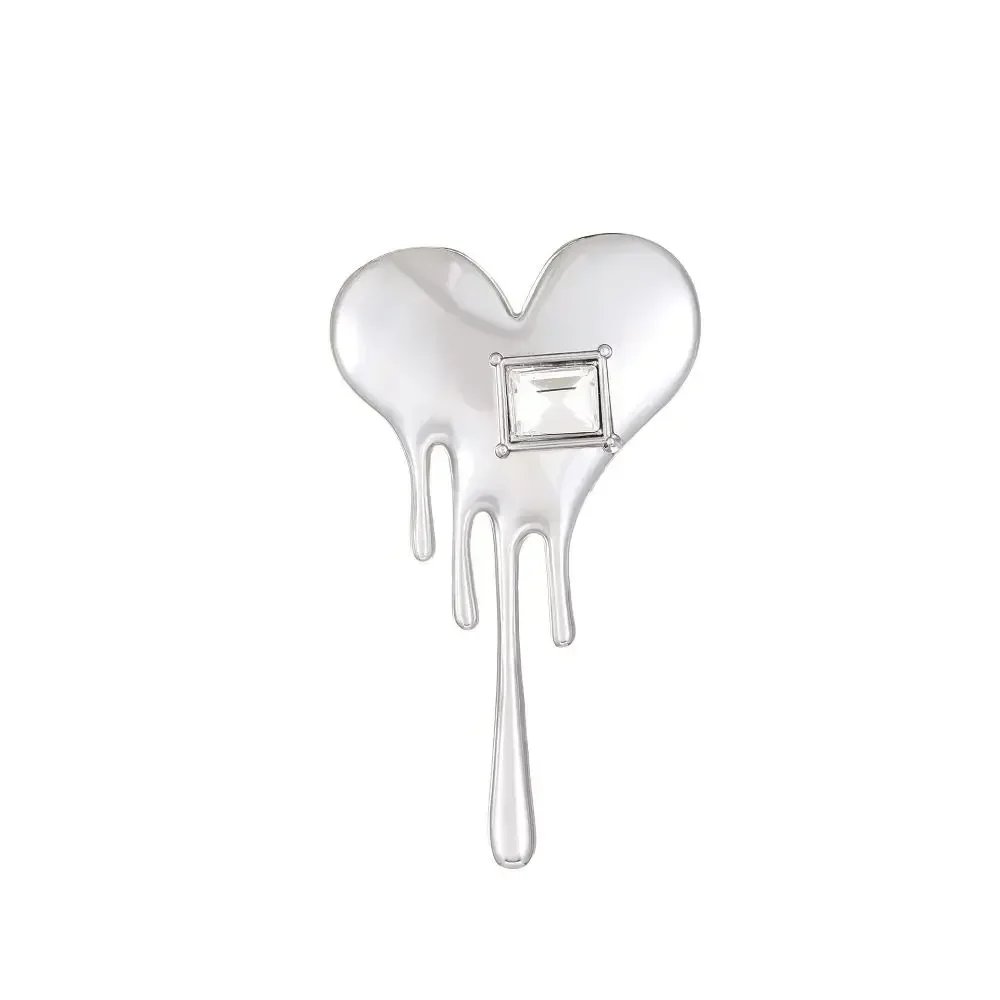 Exaggerated Brooches for Women Gold Color Metal Western Accessories Hijab Pins Half Human Face Brooches Personality Pins