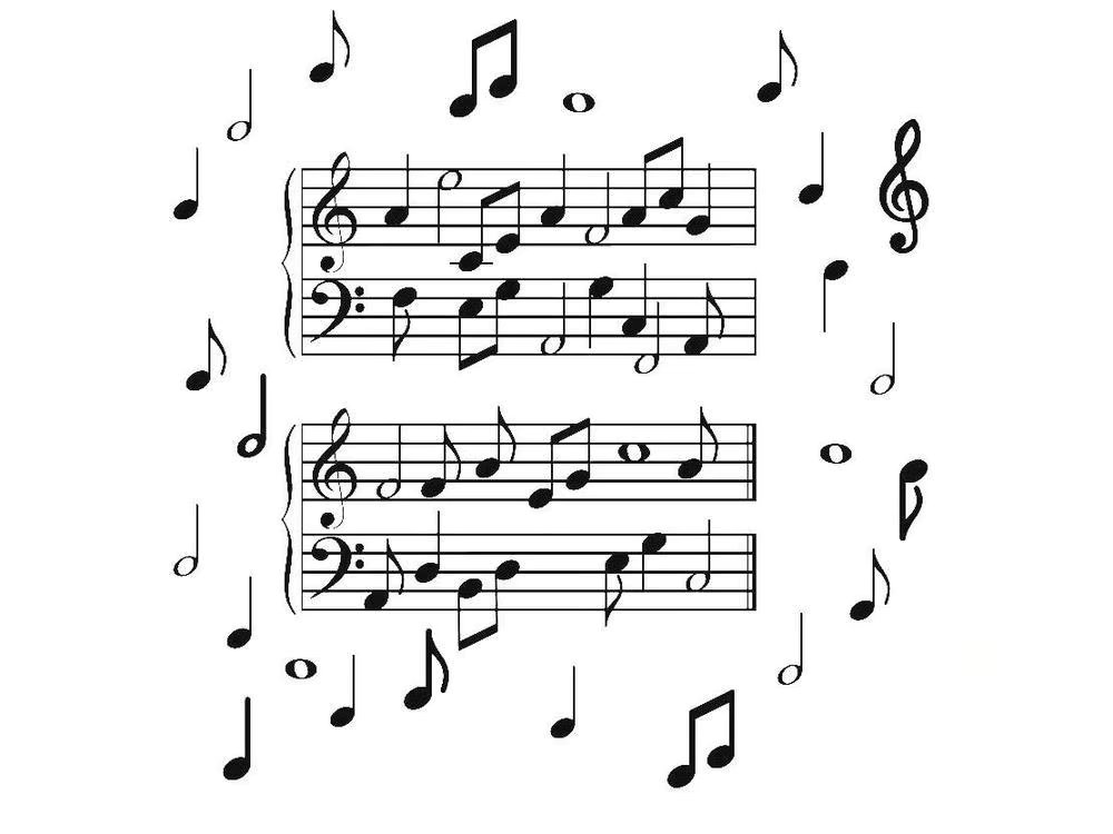 3D Decorative Sticker Music PVC and EVA Adesif