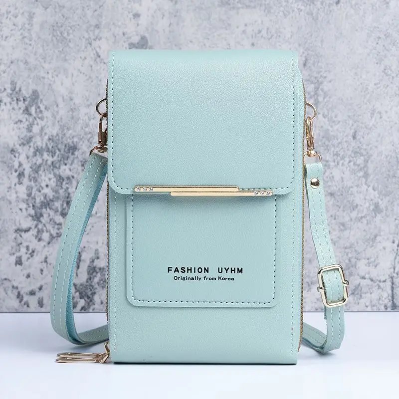 Women Bag Soft Leather Wallets Case Touch Screen Cell Phone Purse Crossbody Shoulder Strap Handbag for Female Cheap Women's Bags