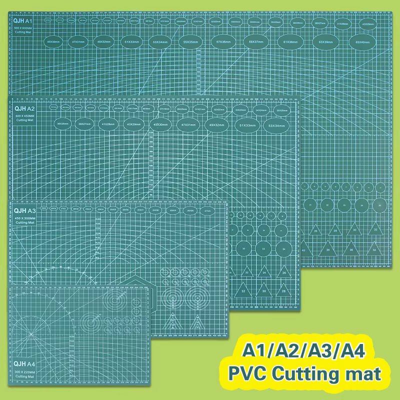 A1/A2/A3/A4 PVC Cutting Mat Workbench Patchwork Cut Pad Sewing DIY Engraving Leather Cutting Board Double-Sided Self-Healing