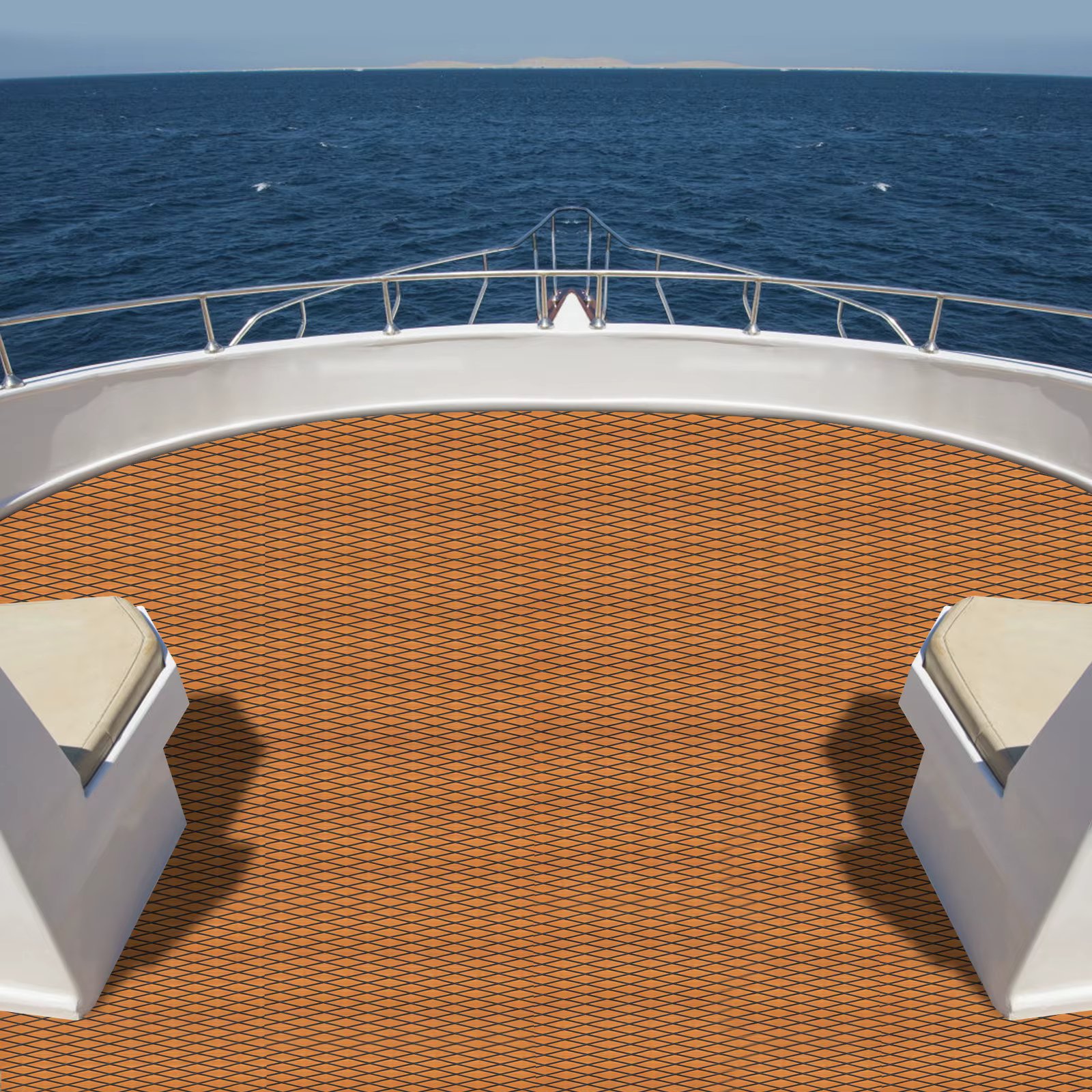 Boat Flooring EVA Foam Decking Mat Non-Slip Self-Adhesive Flooring Material for Motorboat RV Yacht Kayak Swimming Pool 94" x 35"