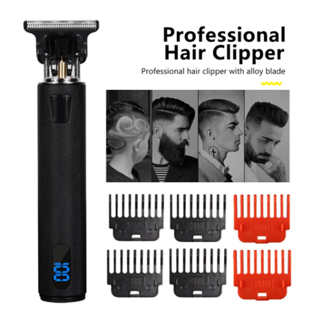 HIENA T9 Hair Trimmers vintage hair cutting machine clipper professional barber machines anti slip texture Cordless Beard Shaver