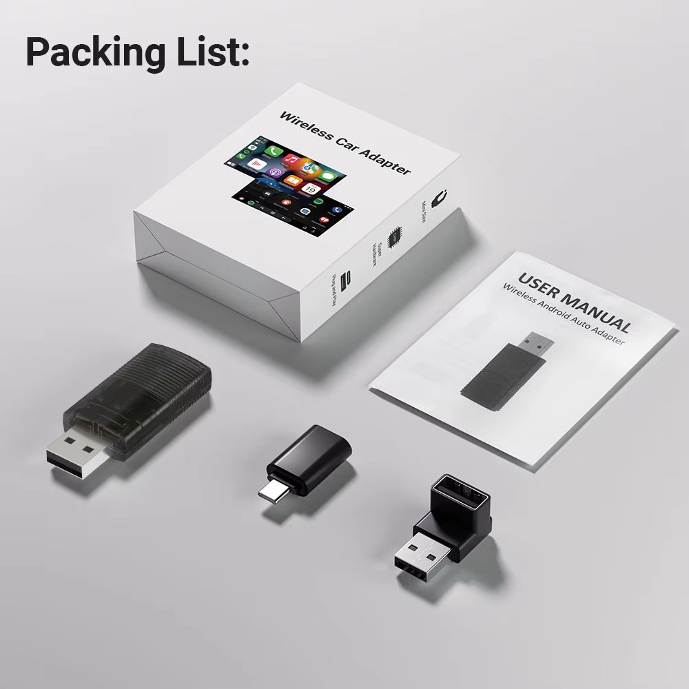 OTTOCAST Car TV Mate C4 Wireless Android Auto CarPlay Adapter Support for HDMI input Video Converter for TV Sticks Game Consoles