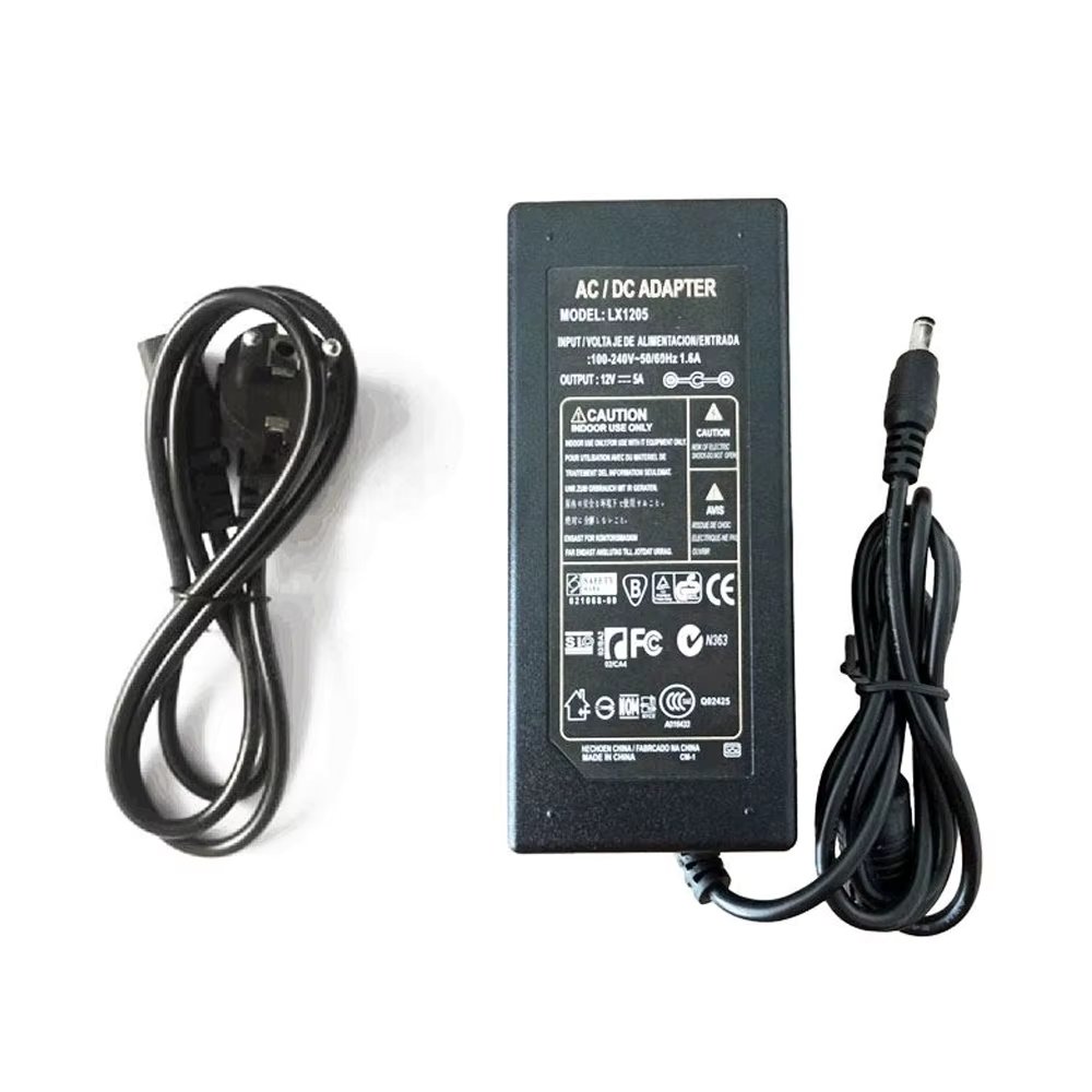 Current Transformer 12V 5A AC DC signal converter power supply charger European plug for laptop consoles LED strips