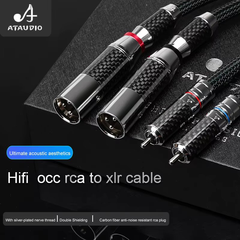Hifi RCA to XLR Audio Cable High Quality OCC Copper  Xlr Female to RCA Male Cable