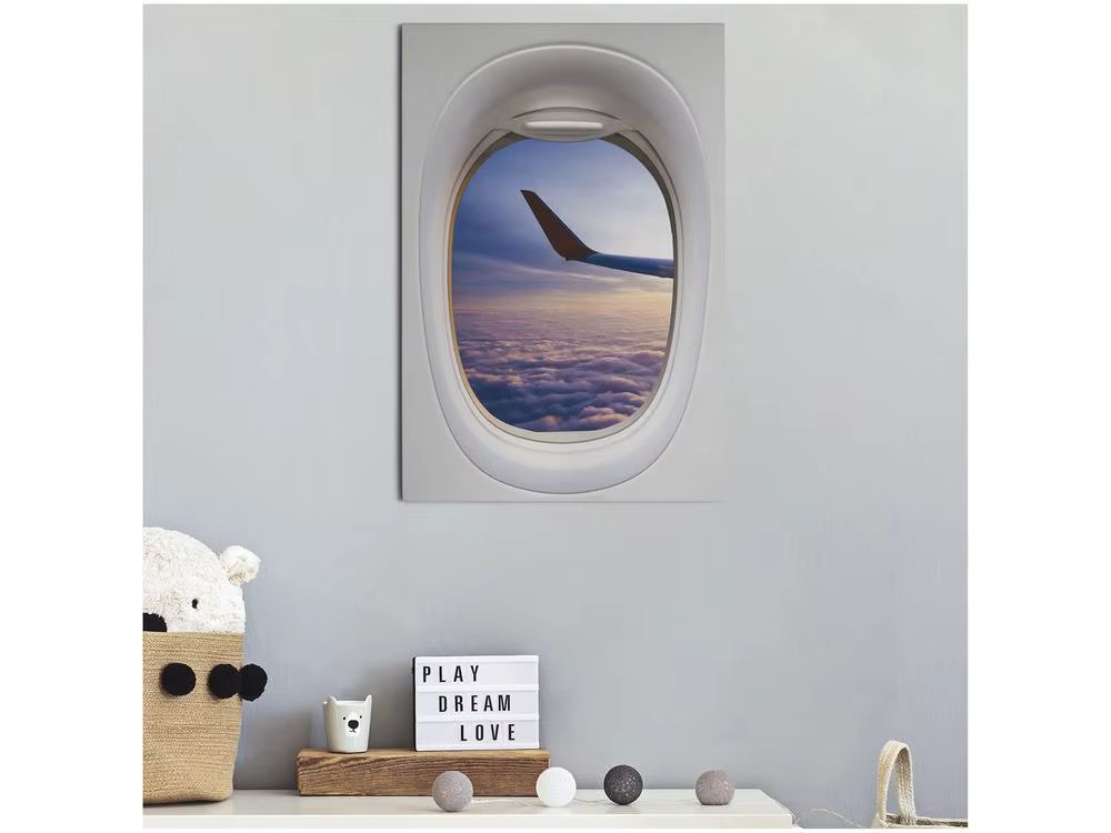 Plum MDF Decorative Plate 30x44cm