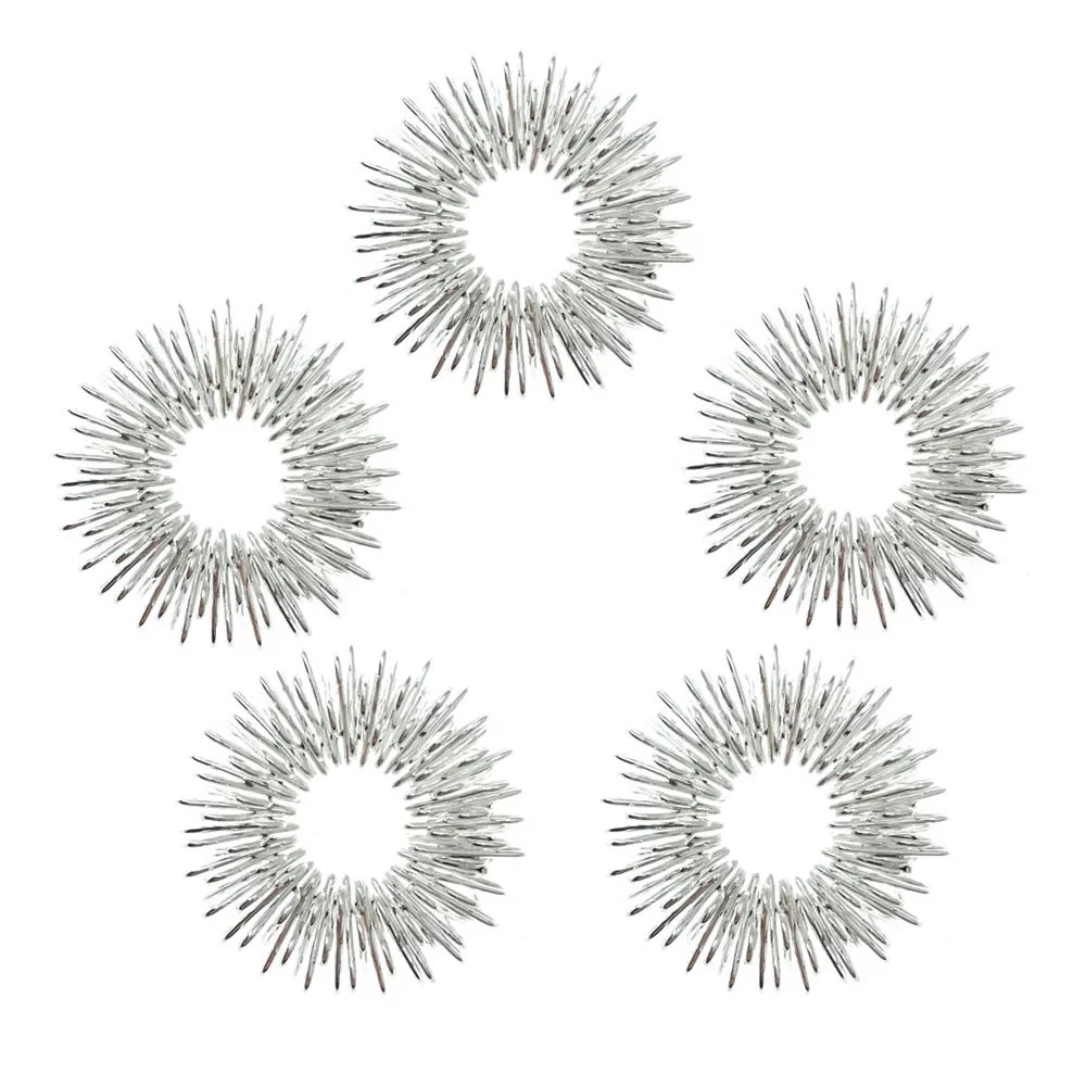 5pcs/Lot Finger Massage Ring Acupuncture Ring Health Care Body Massager Relax Hand Massage Tool