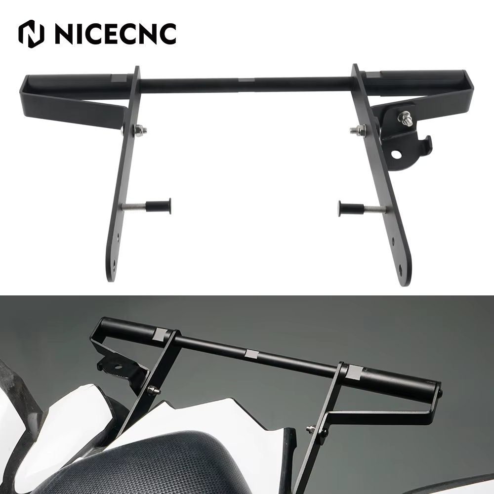 NICECNC Rear Carry Wide Grab Bar Bumper Subframe Bracket For Yamaha Raptor 700 2006-2022 2017 2016 2015 YFM YFM700 YFM700R ATV