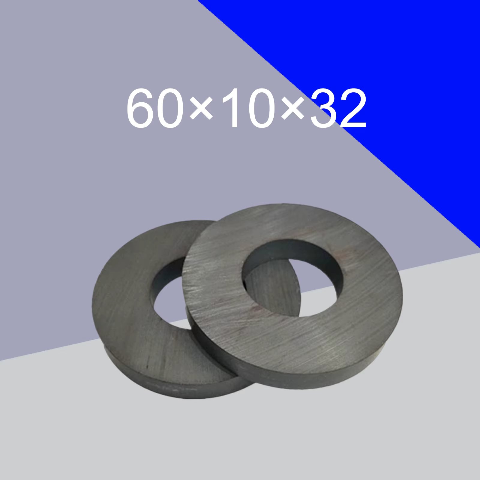 60x10mm Hole32mm Ferrite Magnet Ring with Hole Black Round Strong for Science Project Industroal DIY Crafts Ceramic Ring Magnets