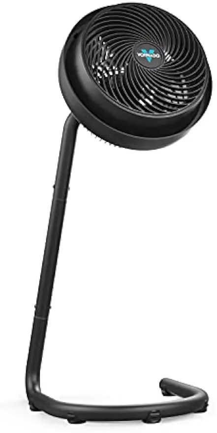 783 Full-Size Whole Room Air Circulator Fan, Adjustable Height, 3 Speeds, Tilt Head, Removable Grill, Moves Air 100 Feet