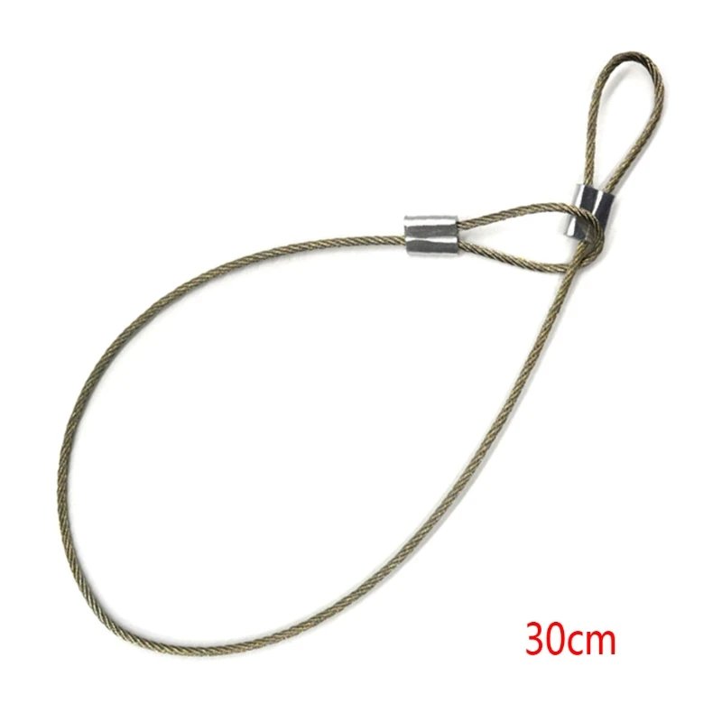 1PC Safety Strap Stainless Steel Tether Lanyard Wrist Hand 30cm For GoPro Camera New 
