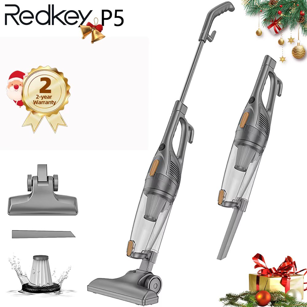 Redkey P5 Vertical Vacuum Cleaner 2 in 1 Handheld Vacuum Cleaner for Home with HEPA Filter 400W 14kPa 1.2L