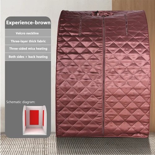 Household Far-infrared Sauna Rooms Home Steamer Shower Cover Portable Sauna Bag Sweat Steam Cabin Single Spa Fumigation Machine