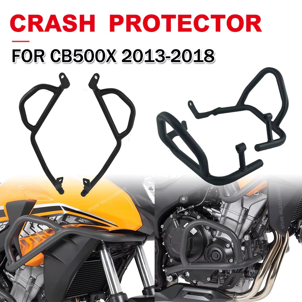 For Honda CB500X CB500 X CB 500 X 2013-2018 Crash Bars: Engine Guard Bumper for Enhanced Protection
