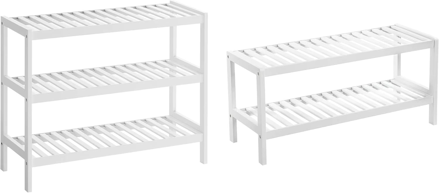 SONGMICS shoe rack Shoe Organizer, Shoe Cabinet with 2/3 Layer Shelf