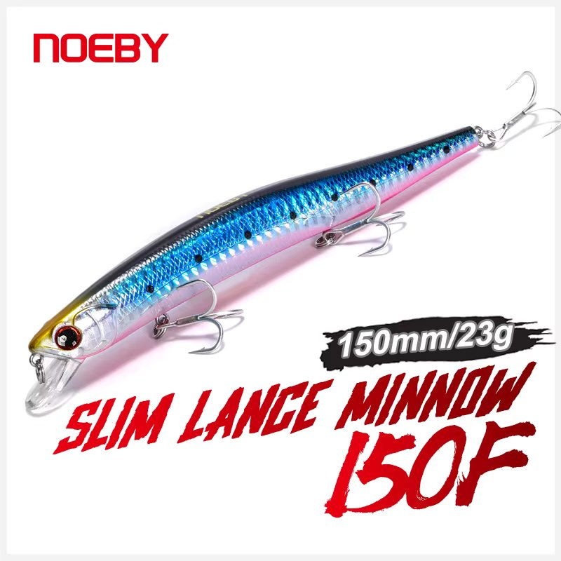 Noeby Fishing Lures Slim Minnow 150mm 23g Artificial Hard Bait Wobblers Peche Leurre Floating for Bass Pike Fishing Lures
