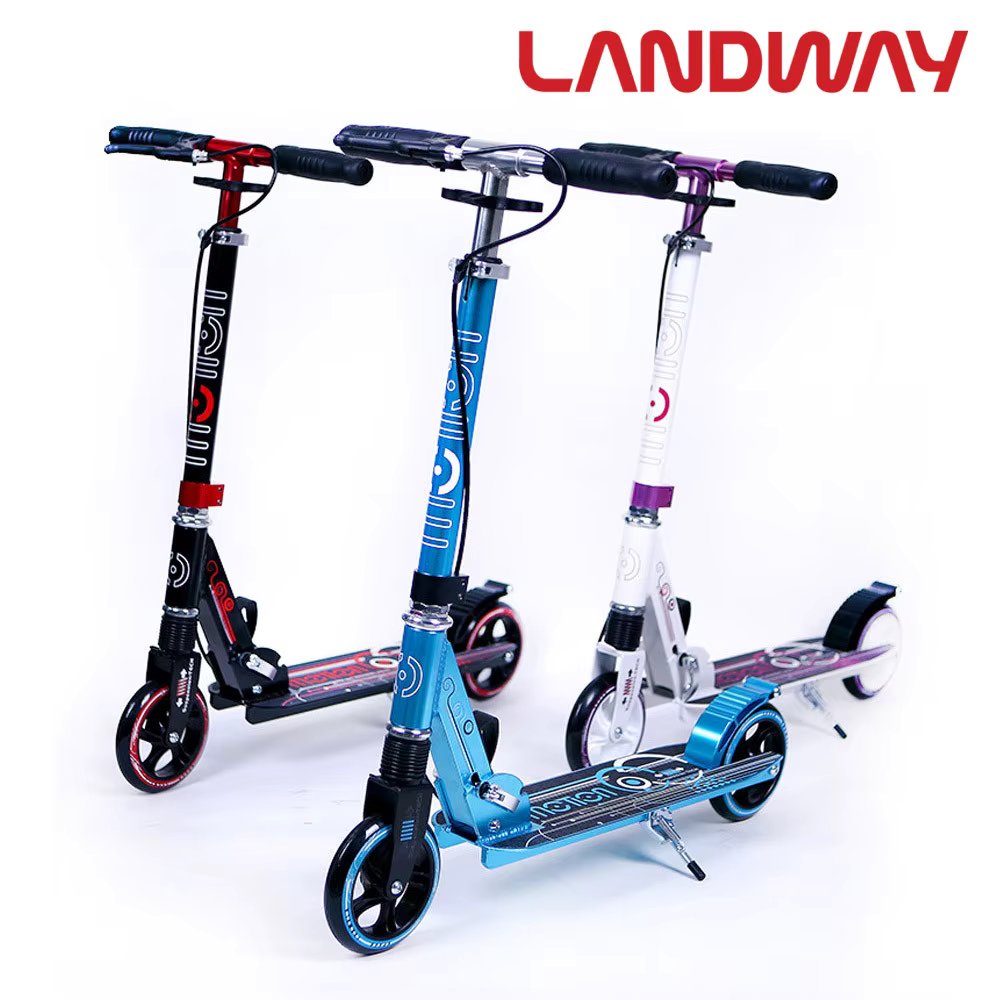 [KC certification/starting today] Landway Motion Children's Kickboard Two-footed Kickboard Quickboard Folding Kickboard adult Kickbo de primary school student Kickboard