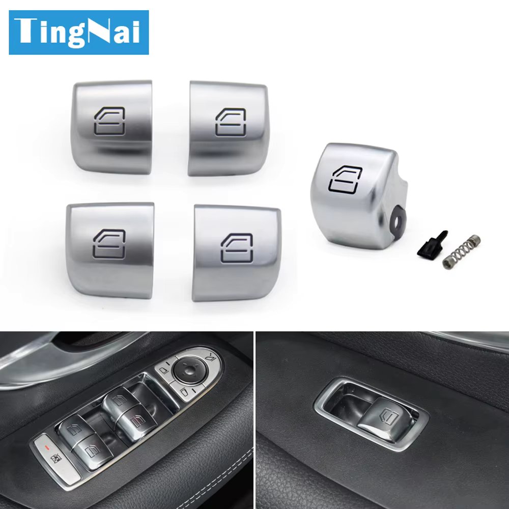 W205 Car Master Window Switch Repair Button Cover Passenger Door Control Switch Key Cap For Mercedes Benz W253 W213 W293 W222