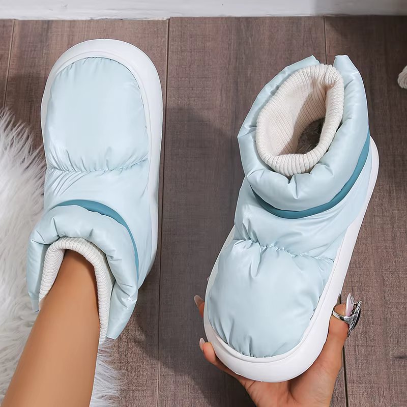 Women's Winter Warm Cotton Padded Shoes Thick Sole Down Waterproof Snow Boots for Women 2024 Non Slip Platform Ankle Botas Mujer