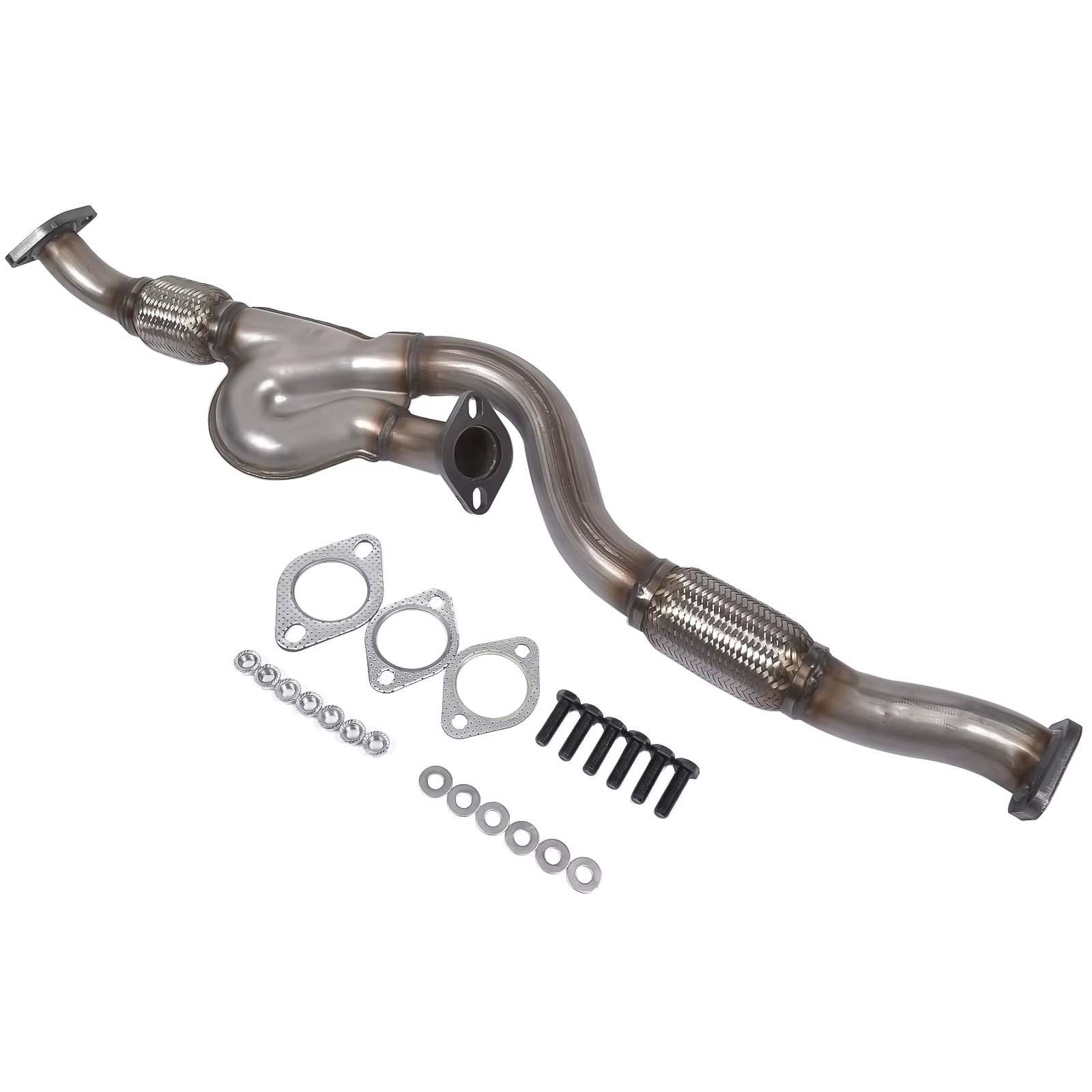 AP02 Exhaust Front Flex Y Pipe 286102E400 for Hyundai Tucson Kia Sportage 2.7L V6 GAS