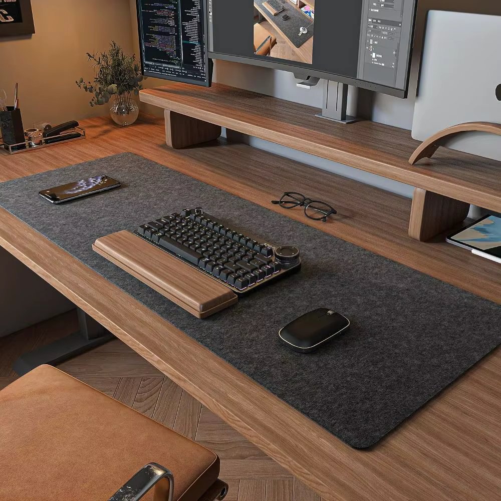 Large Wool Felt Mouse Pad Home Office Computer Desk Protector Laptop Table Mat Non-slip Keyboard Mice Mat Gaming Accessories