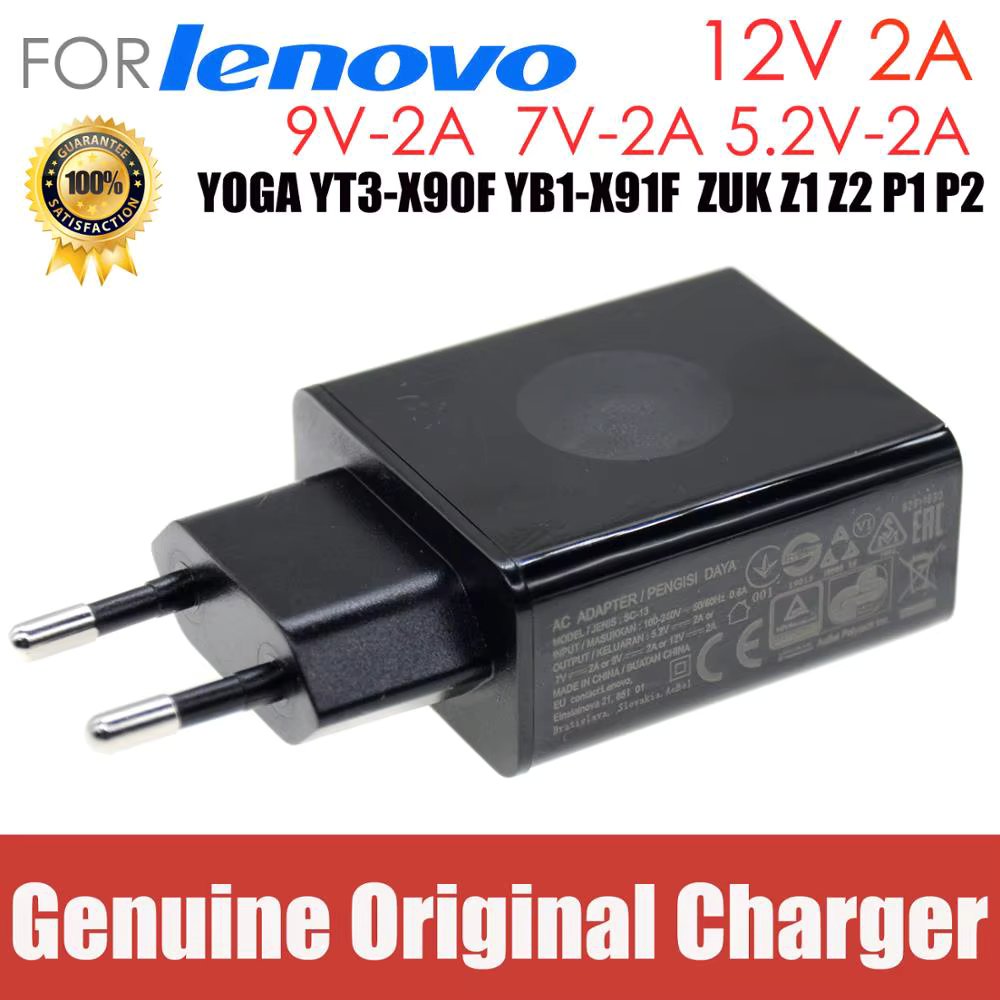Original 12v 2a 5.2v 2a 7v 2a 24w for lenovo Phone Tablet charger laptop AC Adapter YOGA YT3-X90F YB1-X91F sc-13 ZUK Z1 Z2 P1 P2