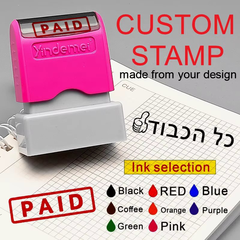 Customized Teacher Student Ddoctor Nurse Ssignature ink seal file receipt PAID personalized seal, customized in multiple languag