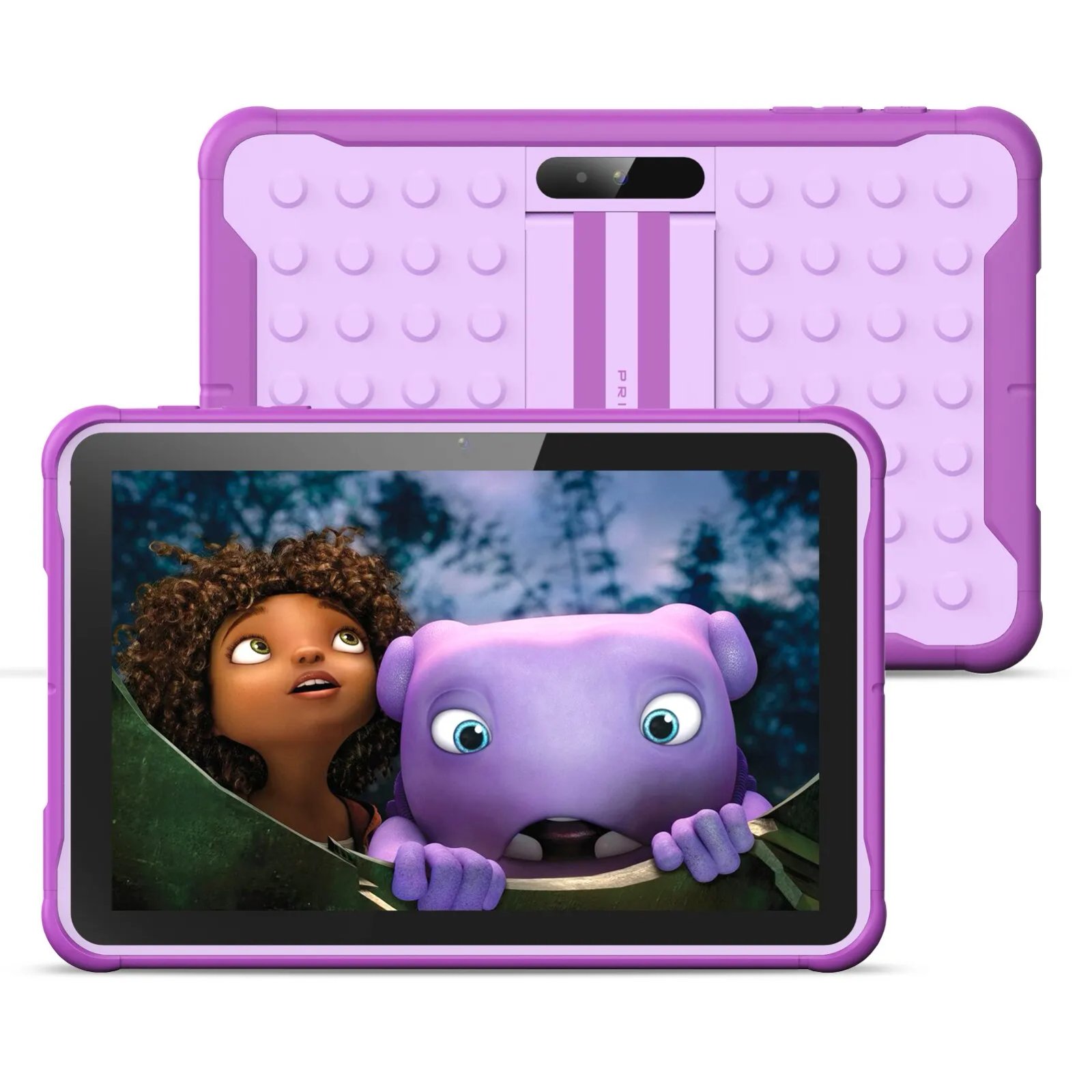 Pritom 10 Inch Kids Tablet Android 13 Go WIFI Quad Core Processor 2GB RAM 64GB ROM YouTube with Case