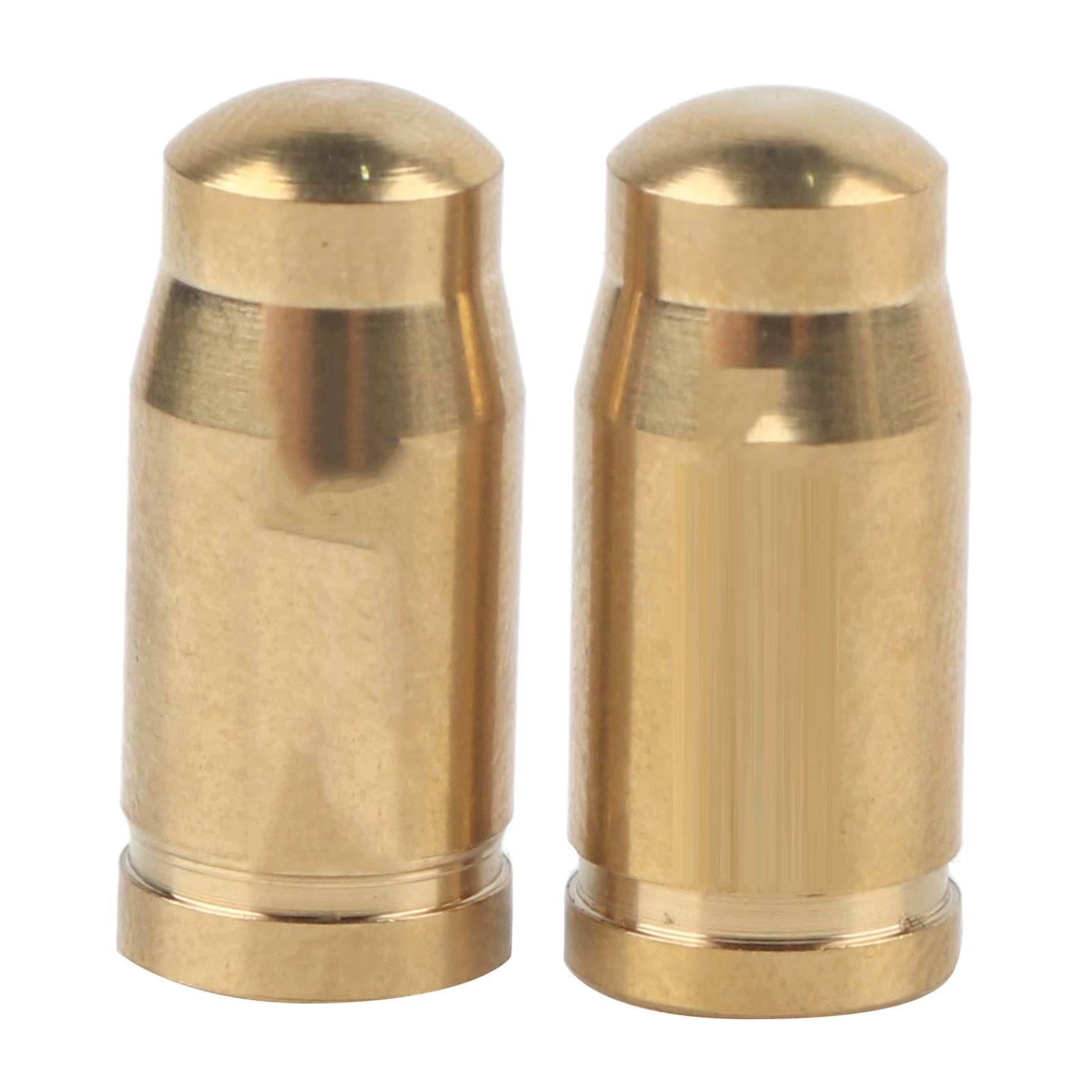 2 Pcs TC4 Titanium Alloy Bike Valve Caps for inner Tube Gas Nozzle - Gold Color