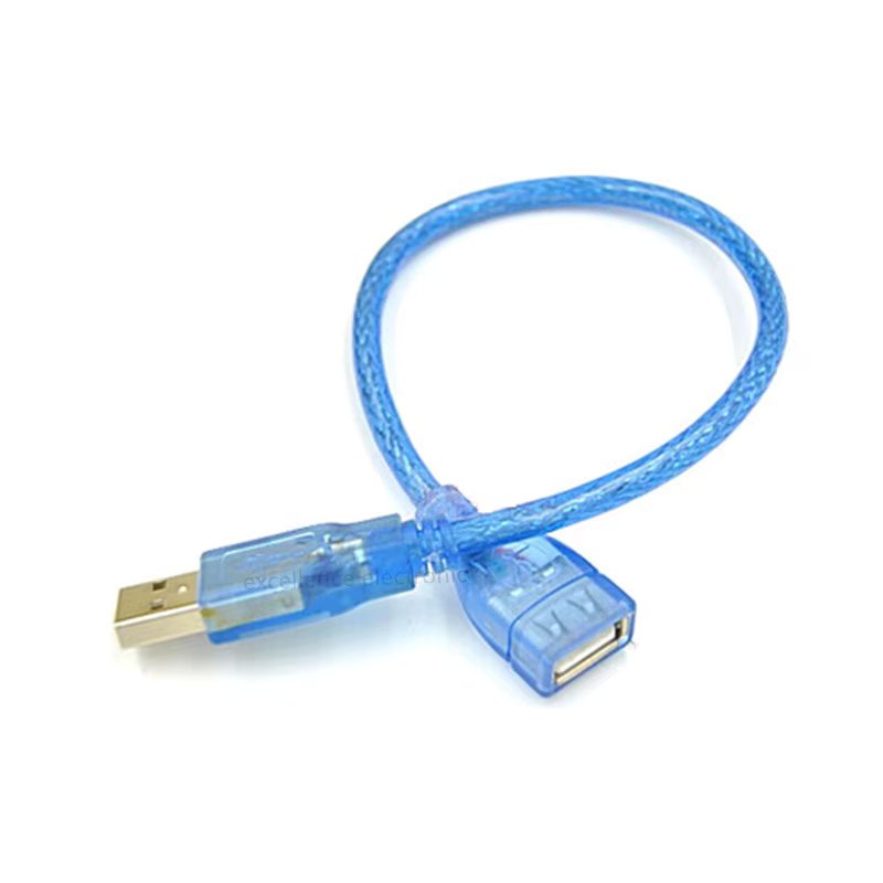 30cm USB Extension Cable USB 2.0 Male A to USB2.0 Female A Extension Data Sync Cord Cable Adapter Connector